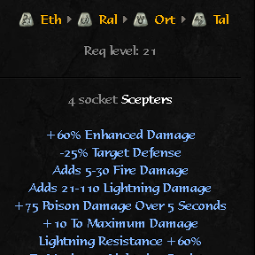 Holy Thunder ( Eth Ral Ort Tal)( Runes + Base )--S10 0